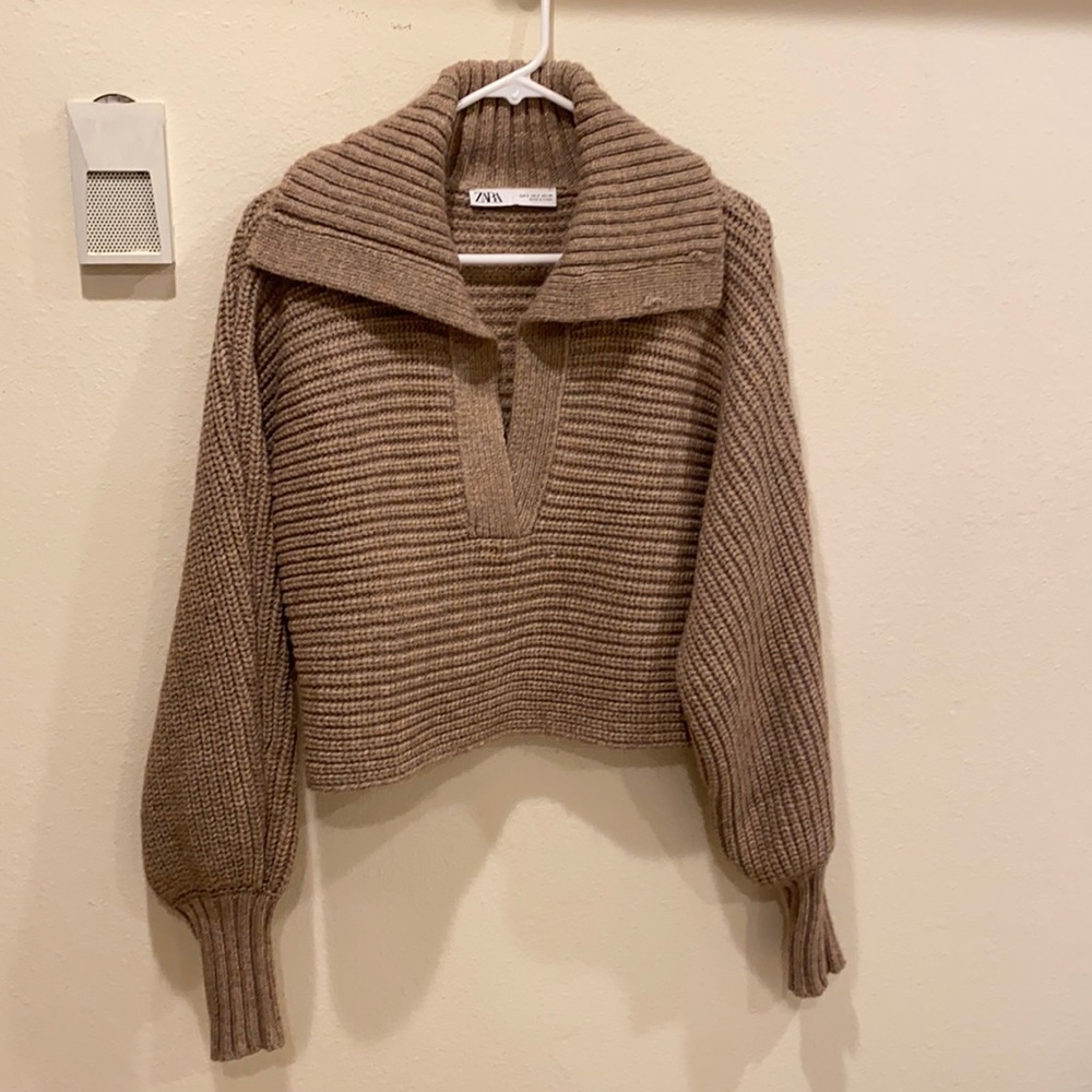 Zara cropped sweater